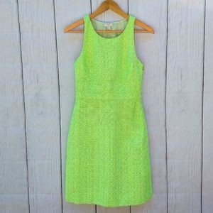 J. Crew Neon Green Mini Dress